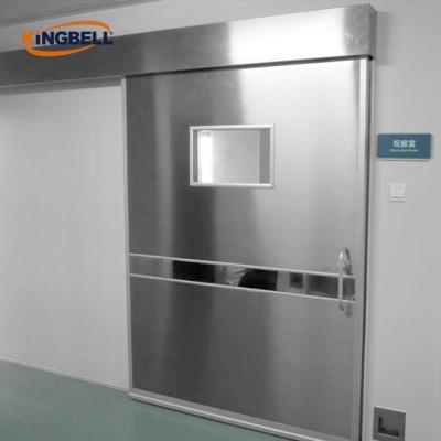 China Modern Automatic Airtight Sliding Door (Hanging Type) With Tempered Glass Window for sale