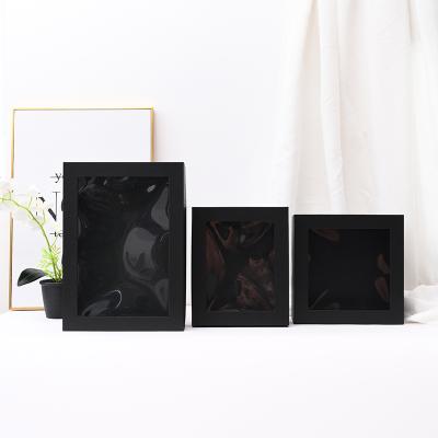 China Handmade Simple Biodegradable Packaging Luxury Paper Box With Clear Window White Organic Skin Care Set Cardboard Packaging Box for sale