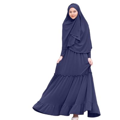 China Polyester GANE S-XXL Logo Sleeve The Latest Long Hijab Modest Clothing Khimar Hijab Abaya Custom Muslim Abaya Borka Long Sleeve for sale