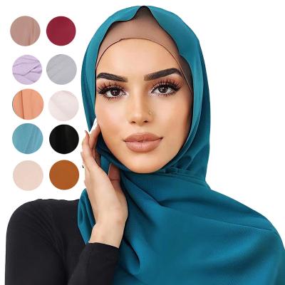 China Fashion wholesale high quality high quality custom made islamic women chiffon hijab accessories fabrics muslim hijab scarf for sale