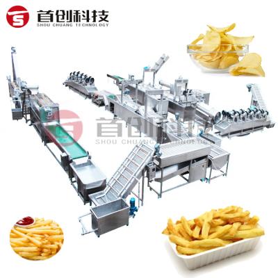 China food & Beverage Factory Industrial Full Automatic Potato French Fries Production Line/Frozen Potato Chips Making Machine Production Line For Sale for sale