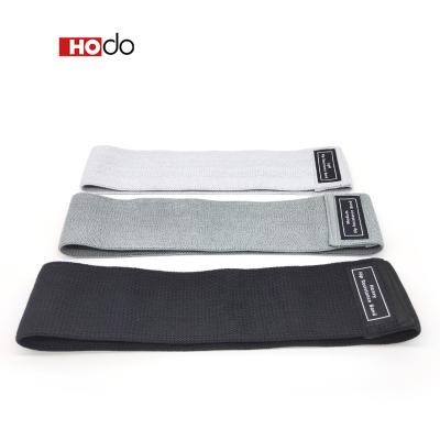 China Low MOQ New Design Logo Exercise Band Hip Circle Custom High Elasticity Printed Fabric Booty Band Gym Fitness Glute Resistance Bands for sale