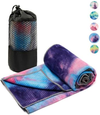 China Comfortable Yoga Beach Towel With Non-slip Microfiber Yoga Towel With Silica Gel Dots And Color Yoga Towel for sale