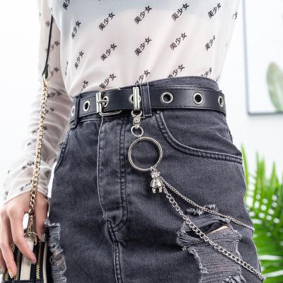 China European punk spot style punk belt and American metal bear accessories hanging decoration pants trend chain belt for sale