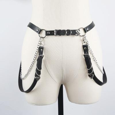 China Factory direct selling Harajuku punk style Gothic Lolita dark girl belt chain decoration punk belt for sale