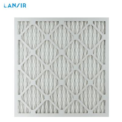 China Hotel Lansir Customized MERV Pleated Ac Furnace Air Filter HVAC Replacement Filter for sale