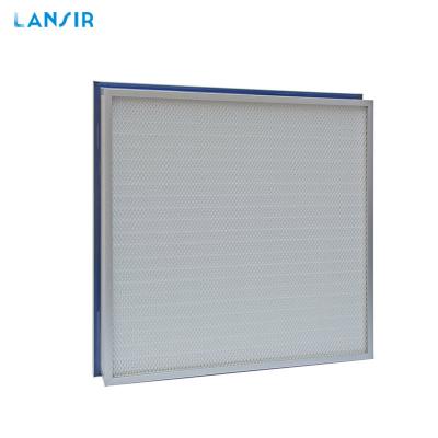 China Lansir factory customized industrial aluminum air filter frame silicone sealed panel filter for sale