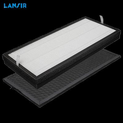 China Lansir Hotel Made XD6065 Activated Carbon Filter And XD6075 HEPA Replacement Filter Set Apply To Rowenta Air Purifier PU4020 for sale