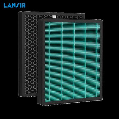 China Custom Hotel Lansir Air Filter For Coways Air Purifier Airmega 300S Airmega 300 Activated Carbon HEPA Filter for sale