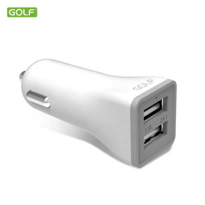 China Wholesale Hot-selling GOLF Free Sample Mobile Phone Dual USB Port,USB Cable Suitable All Mobile Phone Devices Car Charger for sale