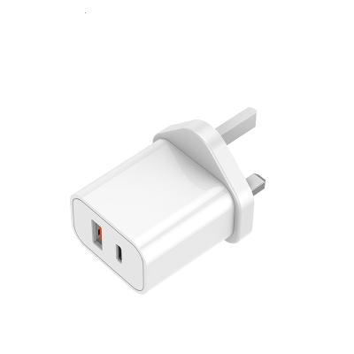 China Wholesale 20w palladium super charging usb wall charger type mobile phone dual c fast charging QC 3.0 usb c wall chargers for phone for sale