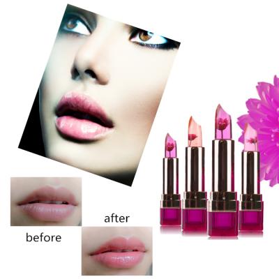 China Waterproof 3 Color Chrysanthemum Lipstick Jelly Fruit Lip Balm Organic Black Lip Balm for sale