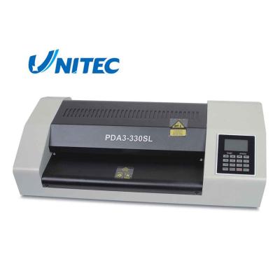 China 2019 hot sale 330mm hot and cold a3 photo laminating machine desktop A3 for sale