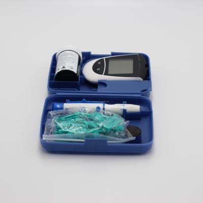 China Plastic Medical Equipment In Box Rechargeable Blood Glucometer Glucose Meter With AAA Battery Accu for sale