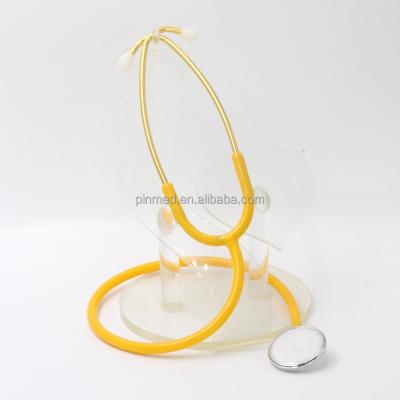 China Stainless Steel PVC Tubing Deluxe Single-Head Single-Head Stethoscope for sale