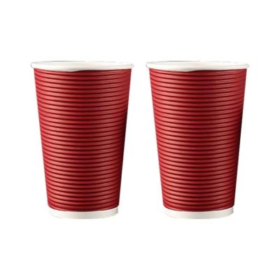 China 4oz 8oz 12oz 16oz Double Coffee Cups Wallpaper Disposable Custom Printed Paper Cup Disposable Paper Cup With Lid for sale