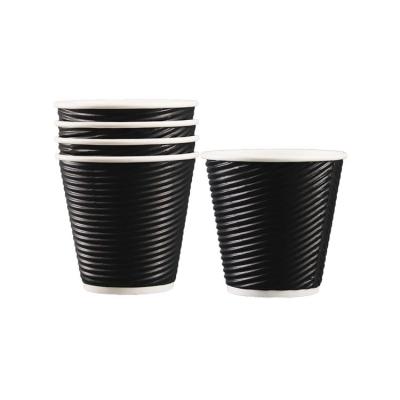 China Disposable Custom Printed paper coffee cups 4oz 8oz 12oz 16oz Paper Cups Disposable Double Wall Paper Cup for sale