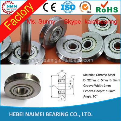 China PP 625 ZZ Bearing Sizes 5x16x5 Mm Track Roller Bearing 625ZZ V Groove for sale