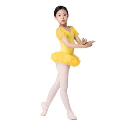 China Dress Up Sleeve Princess Girls Ballet Tutu Puffy Dress For Dance Performance for sale