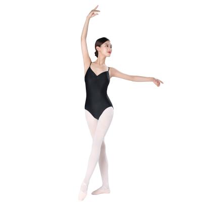 China pinch front & U back wholesales ballet dance costume girls ballet dance camisole adult dancer tights for sale