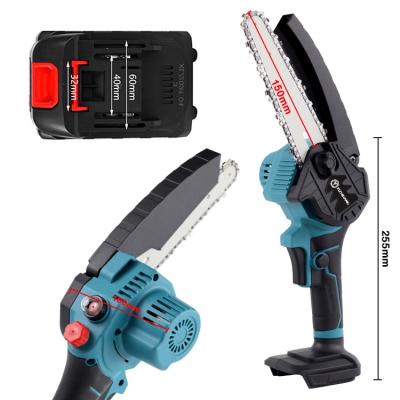 China Adjustable Size Handles Maker Price Cordless Chainsaw Lithium Battery Power Saw Mini Handheld Chain Saws For Tree Branch for sale