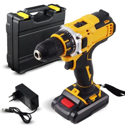 China Household Kilometer Wholesale Price Mini Screwdriver Li-ion Battery Cordless Drill Power Drill Machine Tool Brushless Set for sale