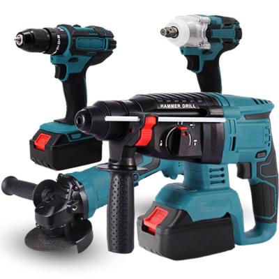 China Hot Sale Makitas 18V Li-ion Cordless Battery Power Tools Combo Kit Durable+Portable+Comfortable Handle Kilometer Combo Kit for sale