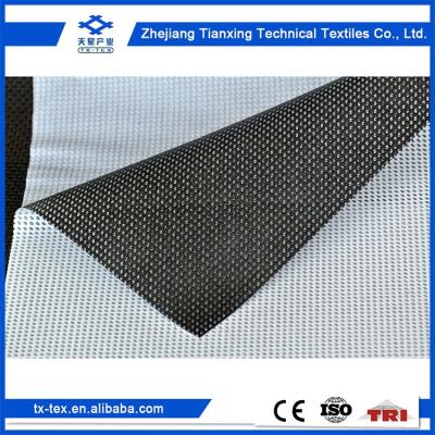 China Advertising Material TX-TEX PVC Mesh Hanging Banner With Black Back for sale