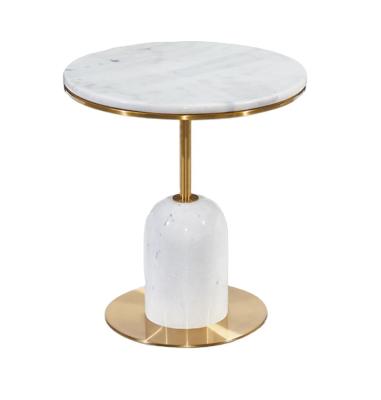 China Modern Hot Selling Marble Coffee Table European Style Stainless Steel Countertops Marble Base Hotel Style Countertops Marble Coffee Table for sale