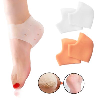 China Protect heel soft silicone moisturizing gel heel bumps silicone heel protector foot care gel protectors HA00557 for sale