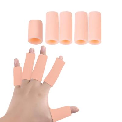 China Soft Finger Protector Foot Care Gel Pain Relieve Toe Care Protector Silicone Finger Bunion Protector HA00453 for sale