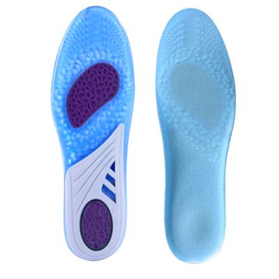 China Sports Protective Silicon Gel Insoles Soft Comfortable Shock Absorption Insoles For Men And Women HA00103 for sale