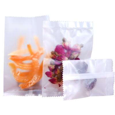 China Center Disposable Teardrop Open Touch Abrazine Small Clear Bag For Dried Fruit Cookies And Flavored Tea for sale