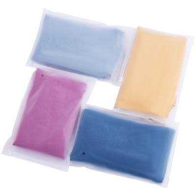 China CPE Abrazine Disposable Ziplock Packaging Bag With Air Hole For Clothes Towel T-Shirt for sale