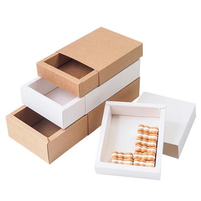 China Handmade Simplification Type Small Gift Paper Box Festival Candy Cookies Rectangle Bag Shape Drawer Packing Box for sale