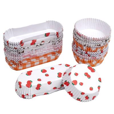 China Handmade High Temperature Resistance PE Coated Cupcake Paper Box For Microwave Oven for sale