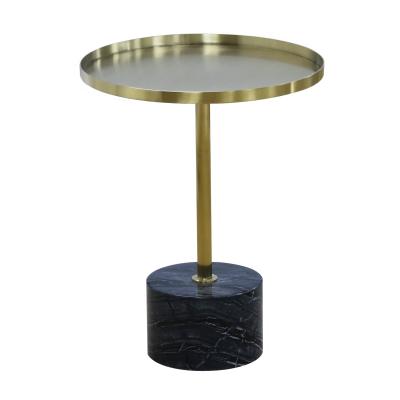 China New Modern Styles Stainless Steel Plate Coffee Table Luxury Marble Low Side Table for sale