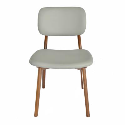 China Best Selling Modern Natural Wood Material Fabric Dining Chair for sale