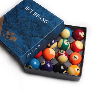 China Goods For Billiard House Wholesale Hui Huang Billiards Pool Balls Full Set 16pcs 57.2mm 2.25