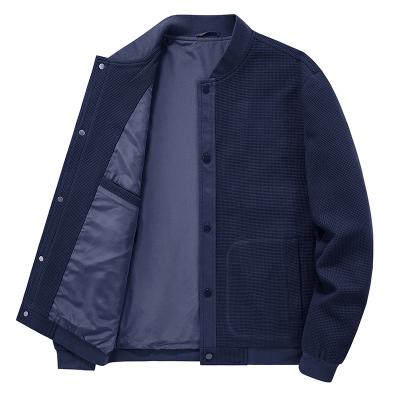 China Wholesale Windproof Mens Waffle Anorak Jacket Casual Bomber Jacket Plus Size Mens Jackets for sale