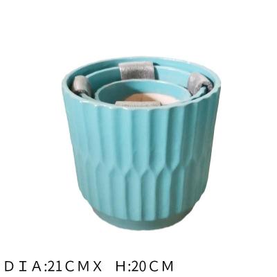 China Flower Stoneware Modern Design Indoor And Outdoor Ceramic Pot for sale