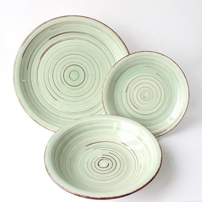 China 56 Pieces Porcelain Handmade Fine Ceramic Dinnerware Set Luxury Dinner Sets for sale