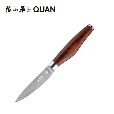 China 67 Layers Disposable Vg10 Damascus Steel 3.5 Inch Kitchen Fruit Knives for sale