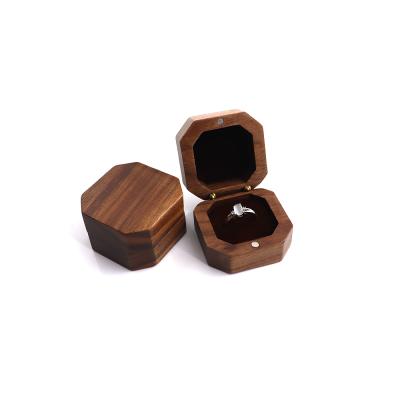 China Wholesale High-Grade Wooden Jewelry Gift Box Ring Pendant Bracelet Necklace Packaging Flannel Box Square Jewelry Box for sale