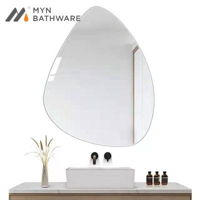 China Minimalist Make Up Smart Bathroom LED Mirror Vanity LED Speaker Copper Light Minimalist Copper Radio Customized for sale