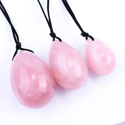 China Female Private Parts Repair Wholesale Effective Healing Crystal Rose Quartz Stone Egg For Women for sale