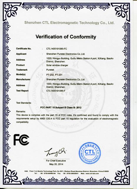 FCC - Shenzhen Puretek Electronics Co., Ltd.