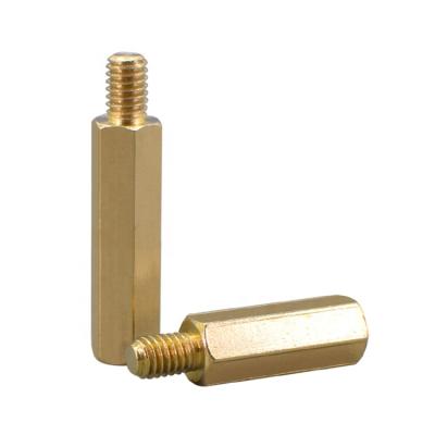 China Factory Direct Supplier Brass Single Head Hex Copper Pillar Screws for sale