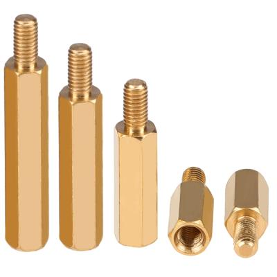 China Factory Direct Supplier Brass Material Female Hex Nut Column Copper Pillar for sale