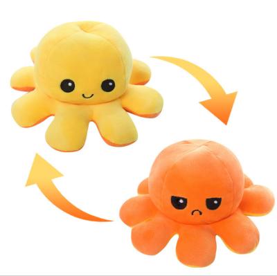 China Factory Stocked Wholesale Flipping Octopus Doll Reversible Octopus Stuffed Toy Double-Sided Flip Doll Reversible Octopus Dog Chew Toy for sale